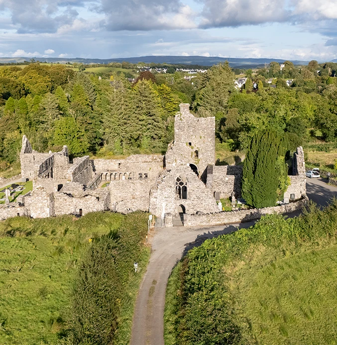 Aerial view of Creevelea Abbey